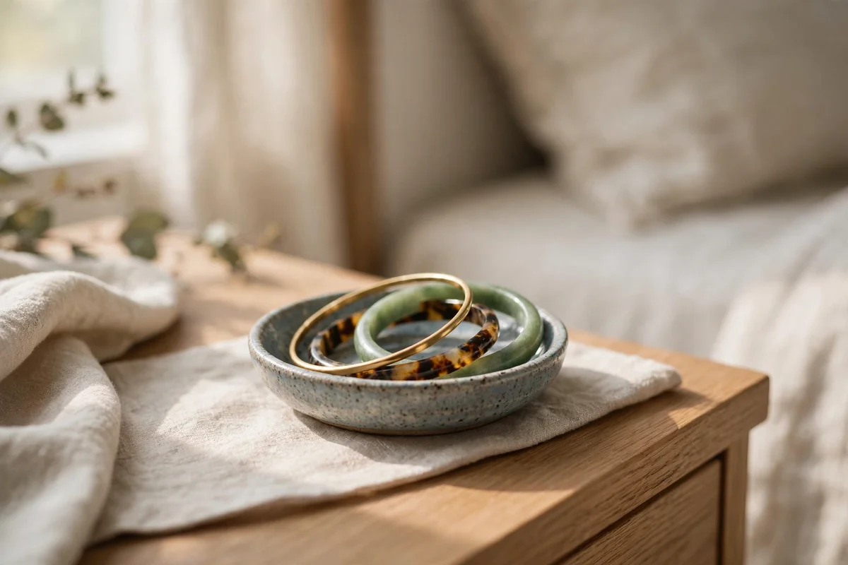 Small dish for daily bangle rotation