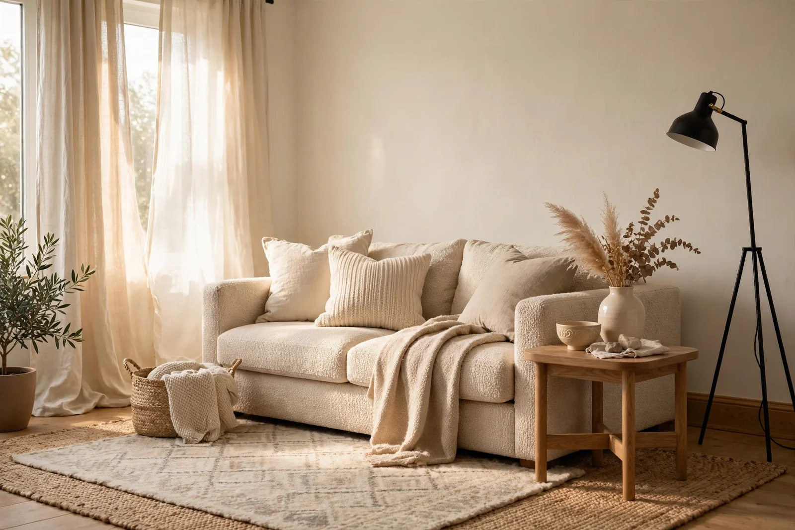 Lead image for 20 Beige Living Room Ideas That Feel Warm, Layered and Calm
