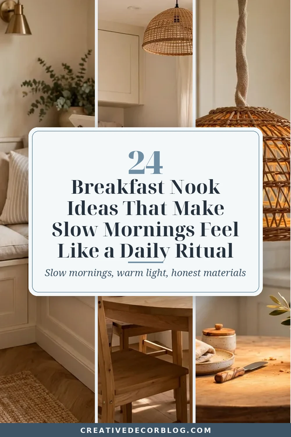 Pinterest pin for 24 Breakfast Nook Ideas That Make Slow Mornings Feel Like a Daily Ritual