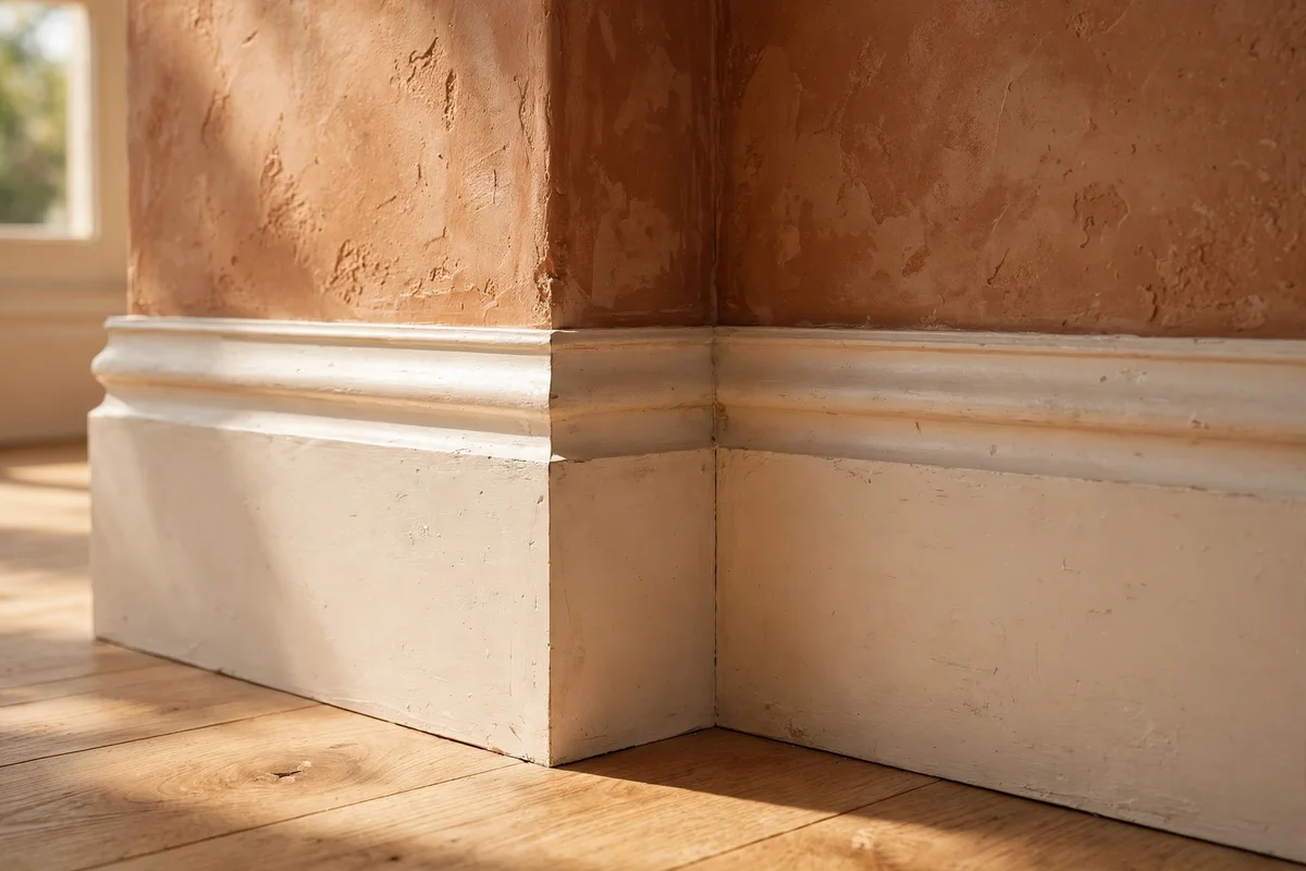 Lay Tall Skirting Boards Over the Thin Builder Trim