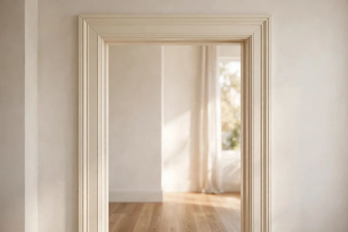 Fit Architrave Trim Around Plain Door Frames