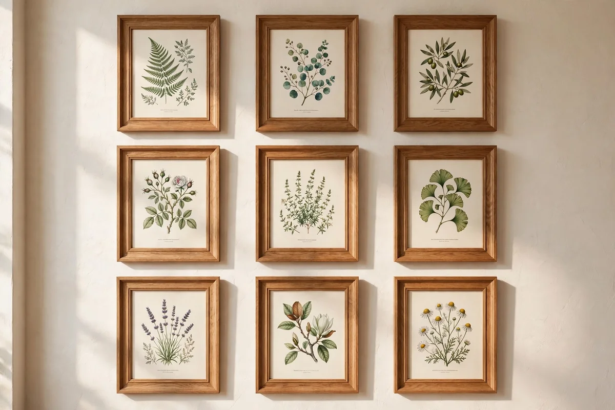 Hang Heavyweight Frames in a Grid to Warm Bare Walls