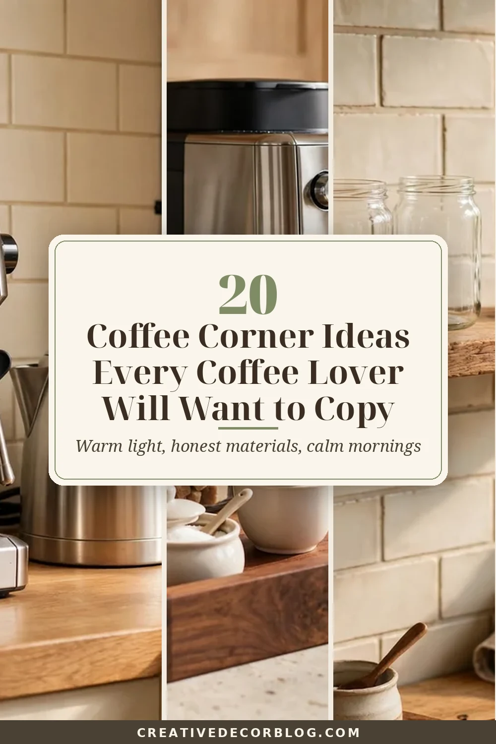 Pinterest pin for 20 Coffee Corner Ideas Every Coffee Lover Will Want to Copy