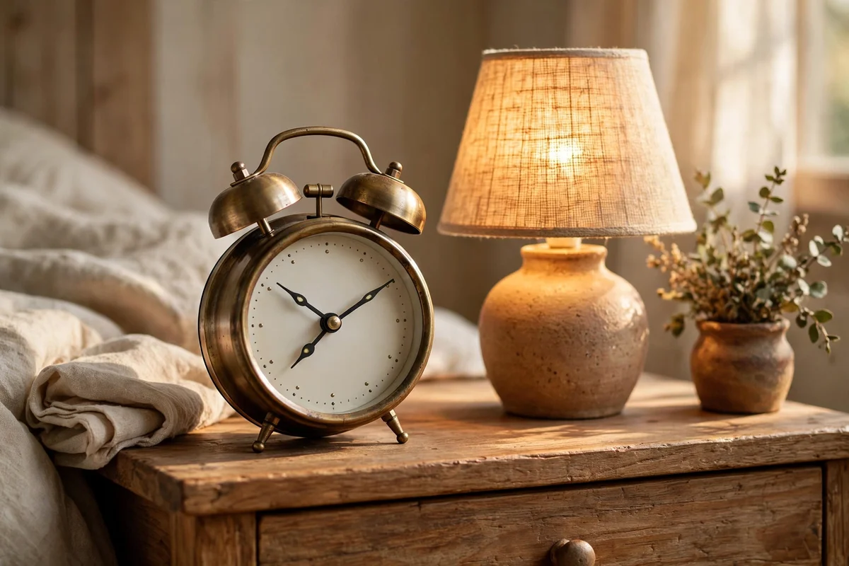 Alarm clock replacing the phone on the nightstand