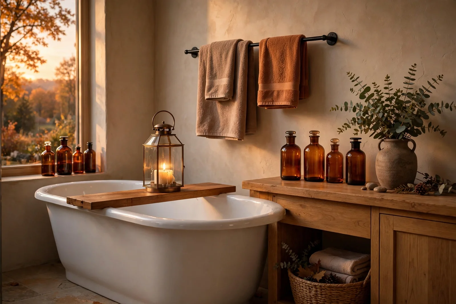Lead image for 22 Fall Bathroom Decor Ideas That Feel Warm and Welcoming