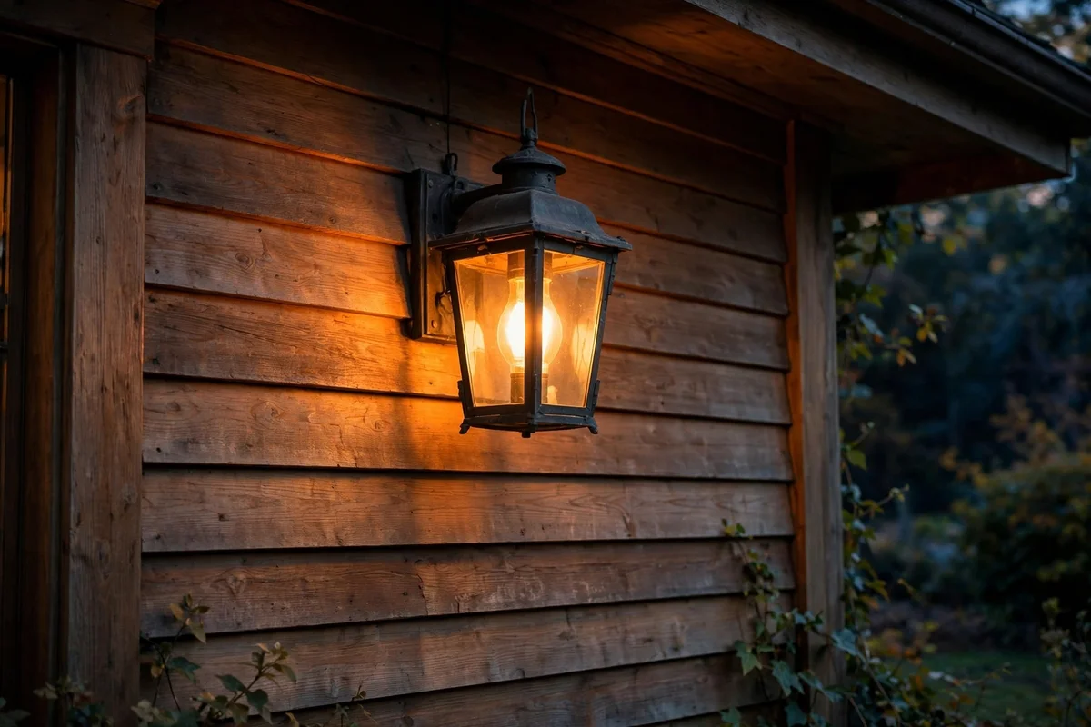 Illustration for Swap Porch Bulbs for Warm Amber Tones