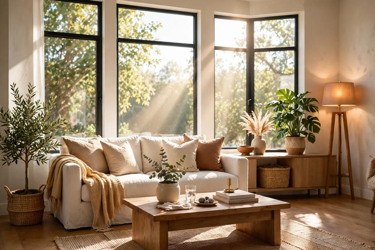 Sparkling clean elegant home interior
