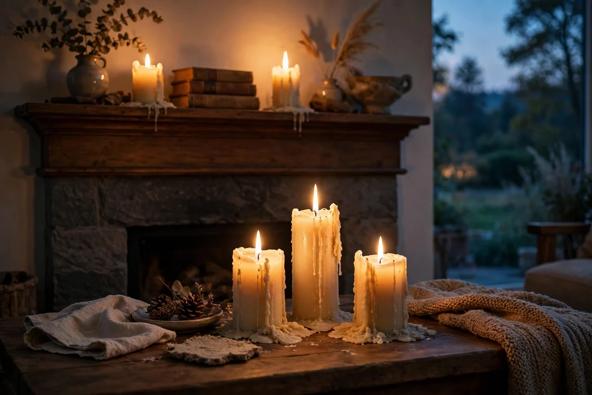 Light Real Candles Each Evening for Living Flicker