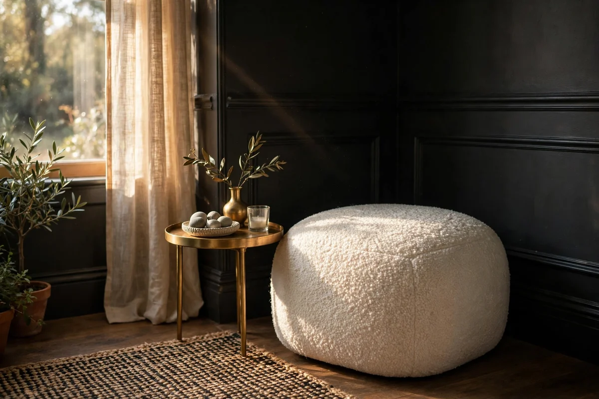 Keep One Corner Bright With a Cream Pouf