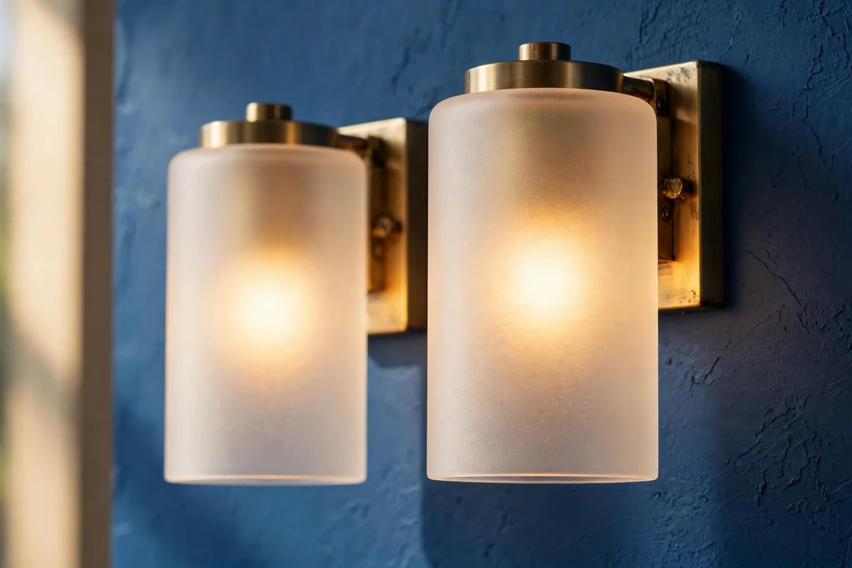 Choose Frosted Glass Shades and Warm 2700K Bulbs