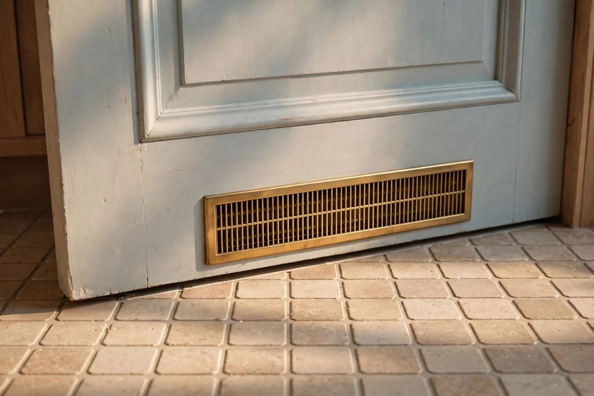 Leave a Small Door Gap or Vent Grille for Airflow