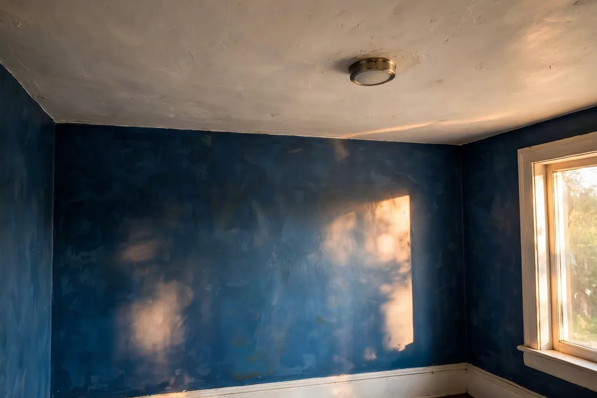 Warm the Ceiling With Soft Off White and Gentle Light