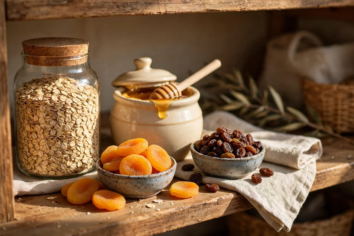 Create a Breakfast Zone With Oats, Honey and Dried Fruit