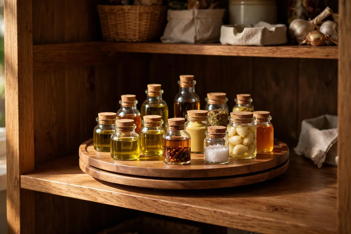 Spin a Turntable in Deep Corners to Stop Losing Jars