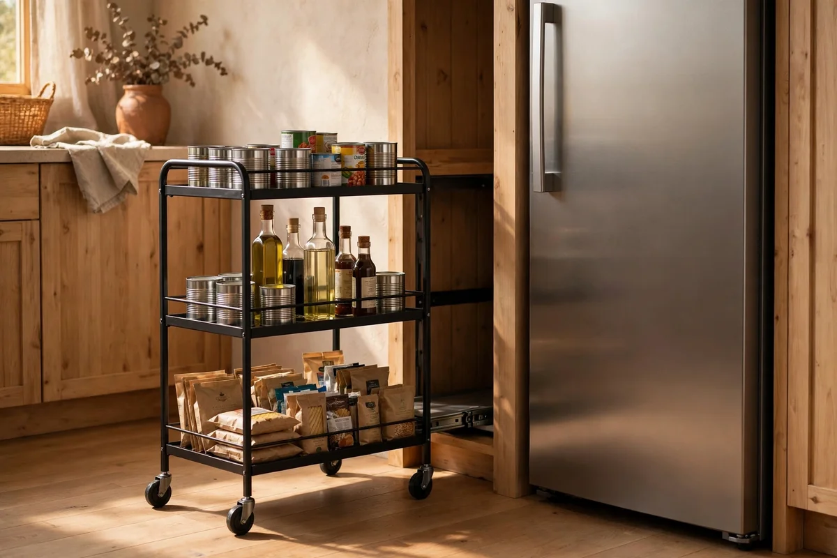 Convert a Narrow Gap Into a Pull Out Pantry