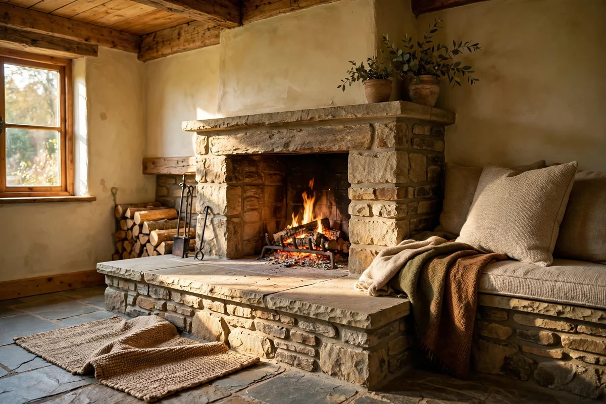 Raise a Low Hearth to a Comfortable Sitting Height