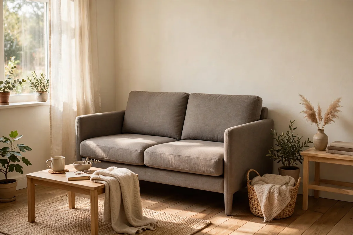 Size the Sofa Honestly With a 150 to 180 cm Two-Seater